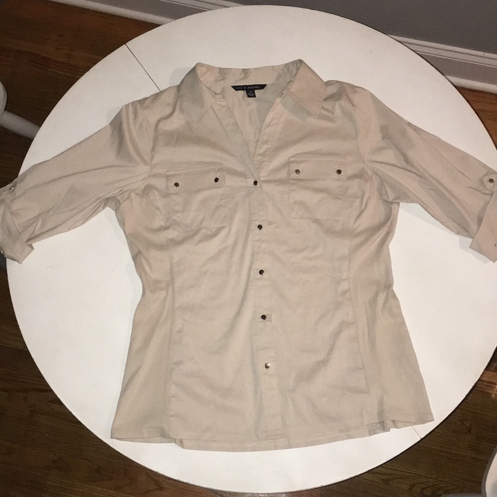 Tan Zac & Rachel collared shirt